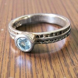 Studio Barse Designer Sterling Silver & Blue Topaz Ring